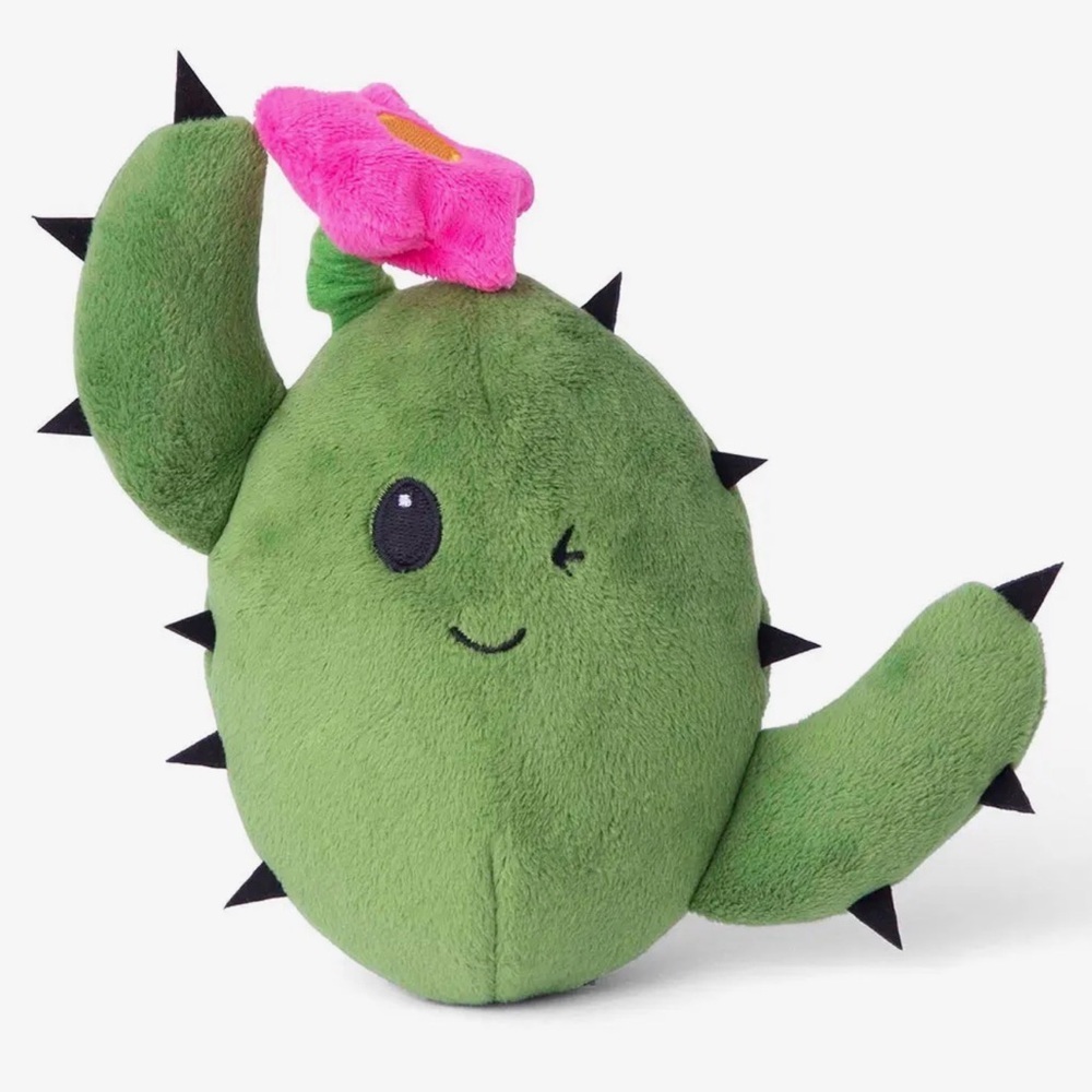 NEW BARK Consuela 🌵 Dog Toy with Pink Flower